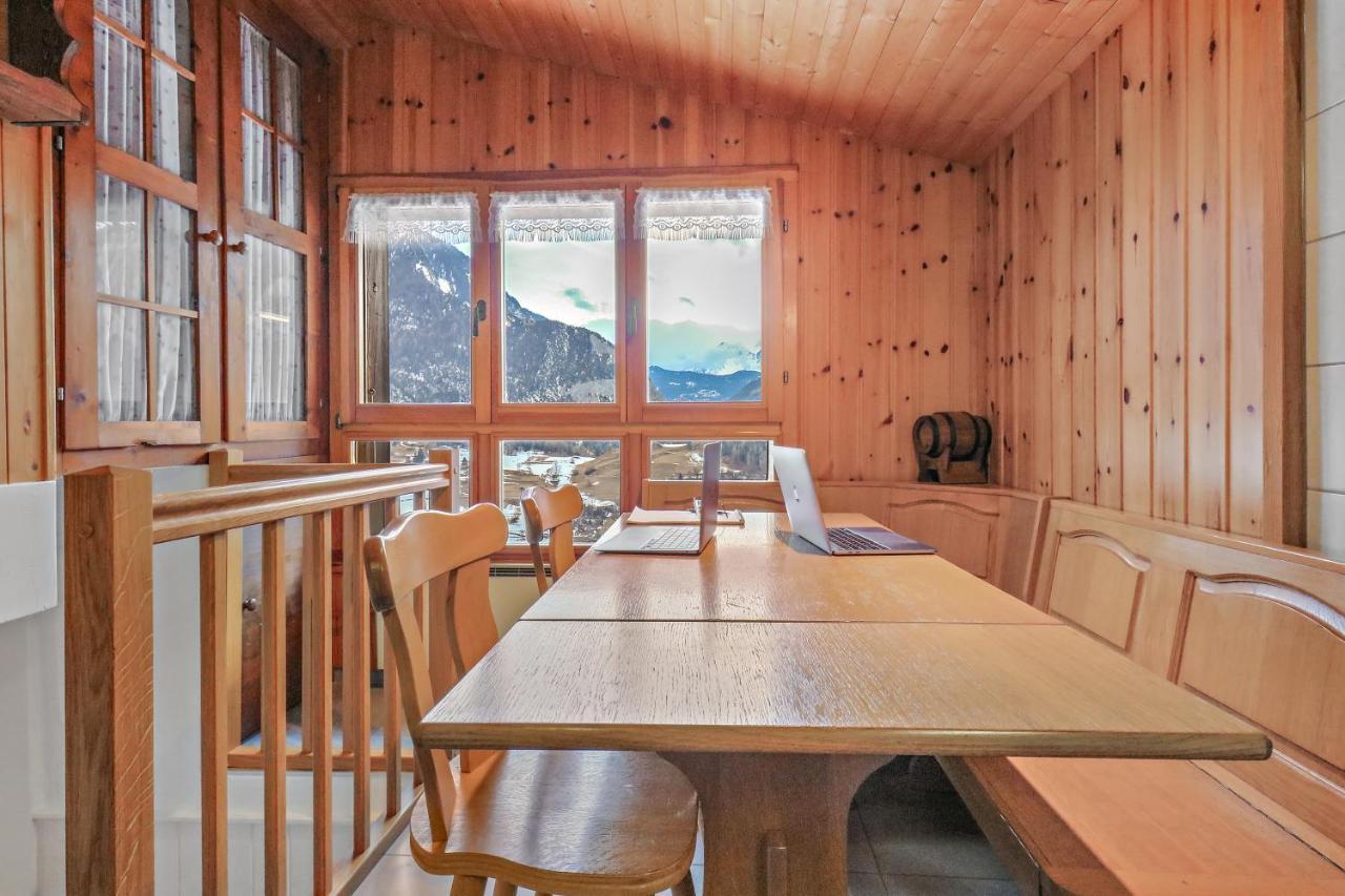 Charmant Chalet Dans La Montagne Proche De Verbier Sembrancher Kültér fotó