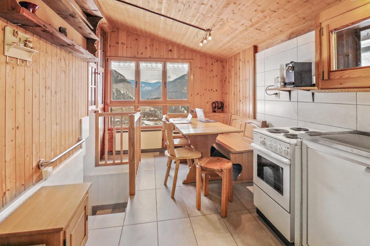 Charmant Chalet Dans La Montagne Proche De Verbier Sembrancher Kültér fotó