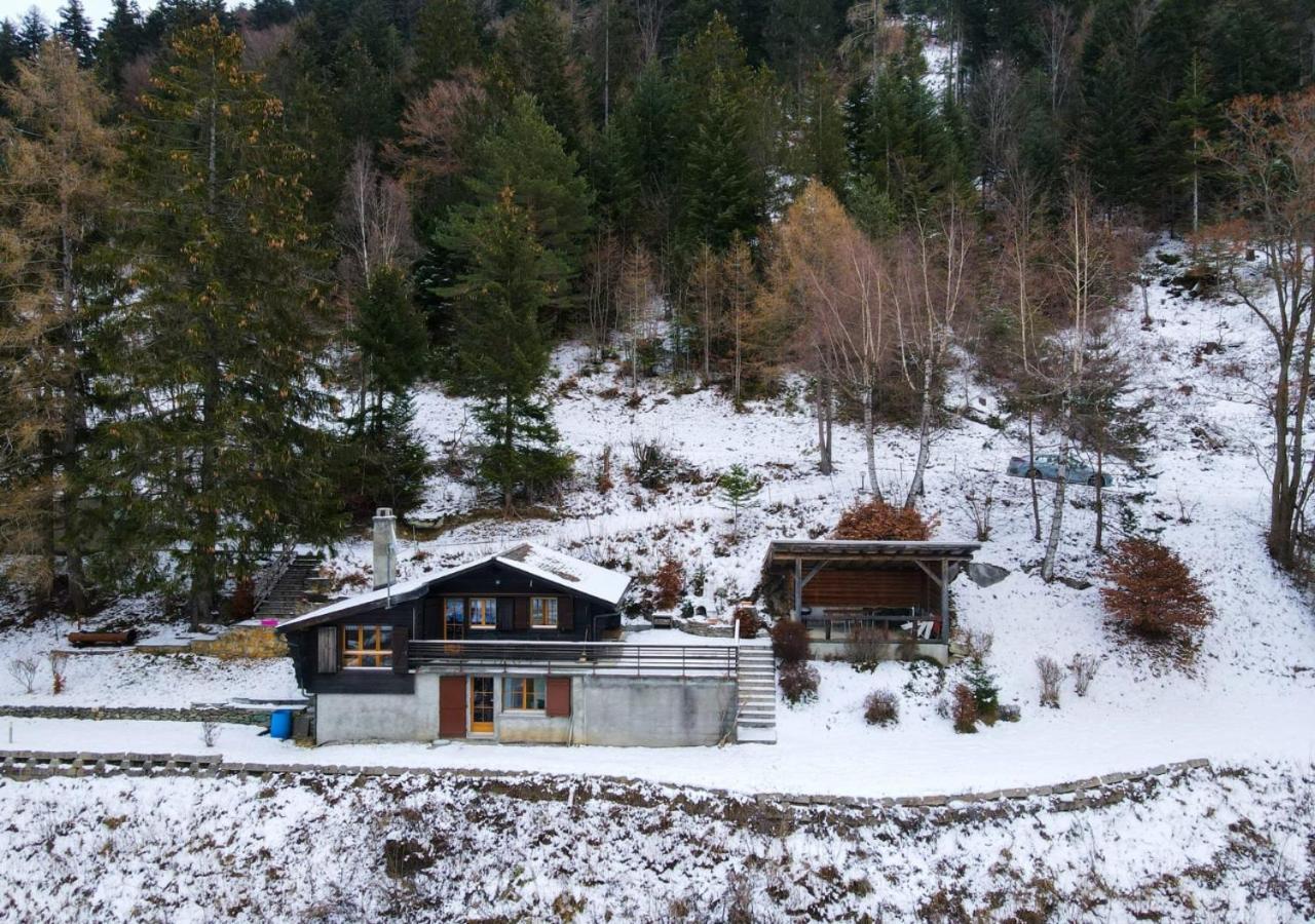 Charmant Chalet Dans La Montagne Proche De Verbier Sembrancher Kültér fotó